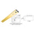 CRL Satin Brass 4" x 72" Double Door Header