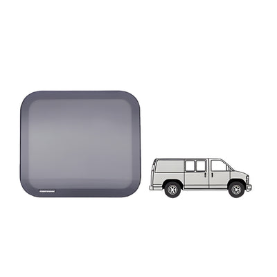 CRL Fixed 'All-Glass' Look 40% Window - Side Hinged and Sliding Door for 1997+ Chevy/GMC Vans 17-11/16" x 22-1/8"