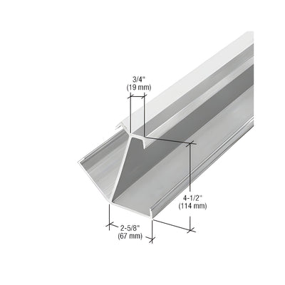 CRL-U.S. Aluminum 135 Degree Corner Mullion, Clear Anodized - 24'-2"