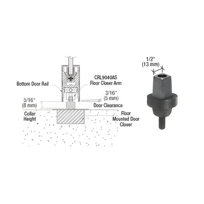 CRL 5/16" Collar Height "Mab" Type Spindle