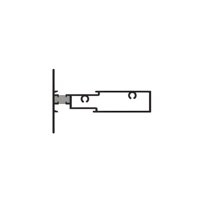 CRL-U.S. Aluminum Clear Anodized Tubular Horizontal Mullion - 24-2"