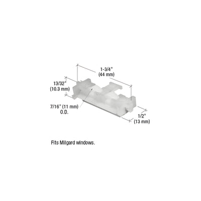 CRL Sliding Window Roller with 7/16" Nylon Wheel for Milgard Windows
