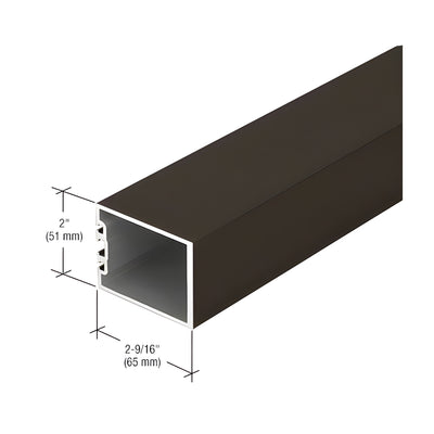 CRL-U.S. Aluminum Vertical Mullion for OS-2 Systems - 24'-2", Dark Bronze/Black Anodized Class 1