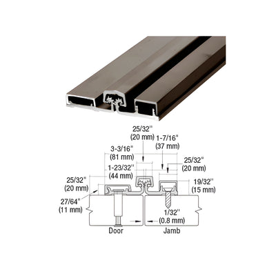 CRL Dark Bronze 250 Series Heavy-Duty Full Surface Continuous Hinge - 120"