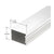 CRL-U.S. Aluminum White KYNAR® Paint 2-7/8" Structural Silicone Glazed Vertical Mullion - 24'-2"