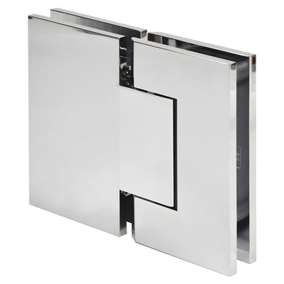 CRL Polished Chrome Trento 180 Degree Glass-to-Glass Hinge
