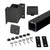 CRL Matte Black 42" 100 Series 90º Inside Fascia Mount Post Kit