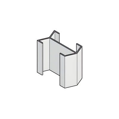 CRL-U.S. Aluminum Sleeves for 135 Degree Inside or Outside Corner Mullions with Structural Silicone Glazing- 5/Pk