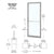CRL-U.S. Aluminum Clear Anodized Custom Single 36" x 84" Series 250 Narrow Stile Butt Hinge Entrance Door