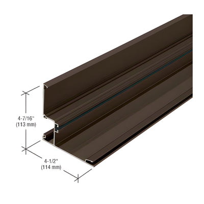 CRL-U.S. Aluminum Class I Bronze Black Anodized 90 Degree Outside Corner Half Section, Thermally Improved - 24'-2"