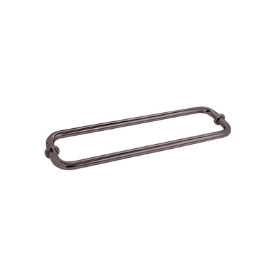 CRL Oil Rubbed Bronze 12" BM Series Back-to-Back Tubular Towel Bars With Metal Washers