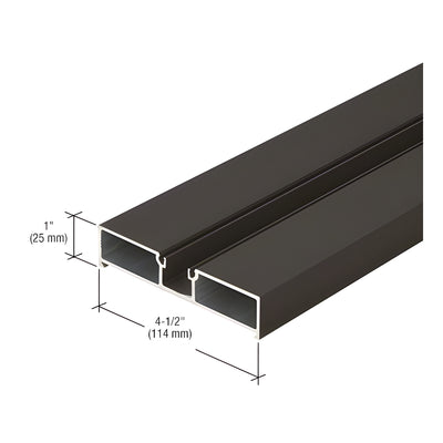 CRL-U.S. Aluminum Door Jamb, Dark Bronze/Black Anodized Class 1 - 24'-2"
