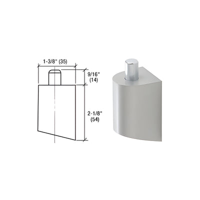 CRL-U.S. Aluminum Clear Anodized Offset Pivot Top Door Portion Only