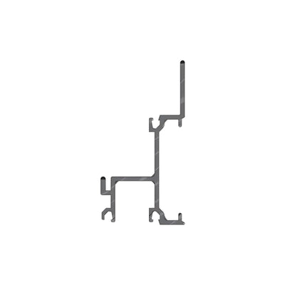 CRL-U.S. Aluminum White KYNAR® Paint Horizontal 2" x 1-3/4" - 24'-2"