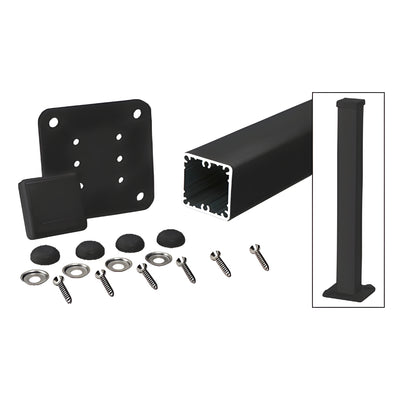 CRL Matte Black 100 Series 48" Surface Mount Post Kit