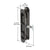 CRL Black Sliding Screen Door Latch and Pull with 5-11/16" Screw Holes