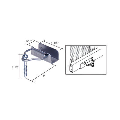 CRL Mill Slip-On Bail Latches with Screw - Carded