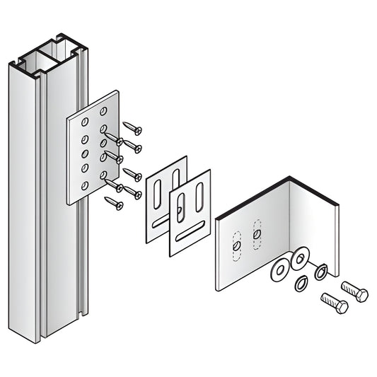 CRL-U.S. Aluminum Mid-Span Wall Jamb Anchor IW3250 Series - 6 Pack