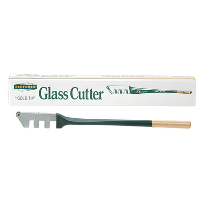 CRL Fletcher® Gold-Tip® Metal Handle Straight End Glass Cutter