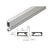 CRL-U.S. Aluminum 84" Split Astragal with Silicone Bulb Seal Clear Anodized