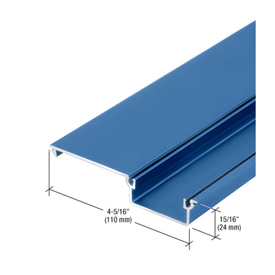 CRL-U.S. Aluminum Deep Pocket Vertical Insert for 1" Glazing, Custom Paint - 24'-2"