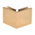 CRL French Gold Square 90 Degree Glass-to-Glass Clamp