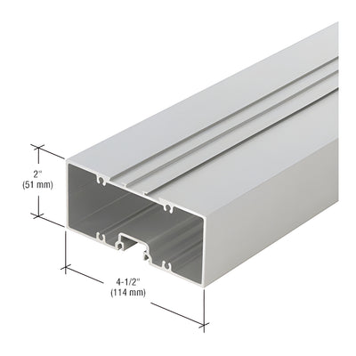 CRL-U.S. Aluminum Clear Anodized Hollow Door Header - 21'-4"