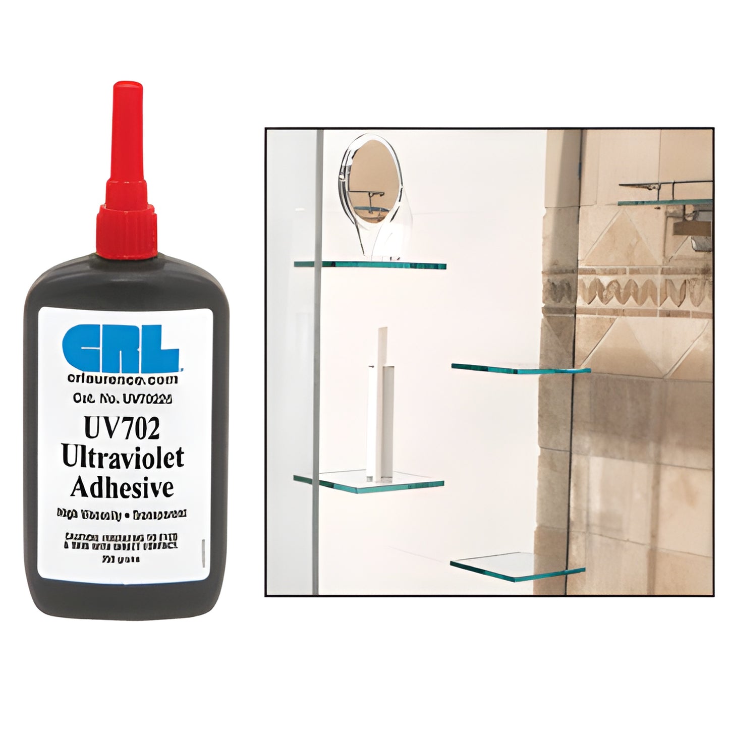 CRL UV702 High Viscosity UV Adhesive 250g for Glass Bonding