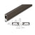 CRL-U.S. Aluminum 96" Split Astragal with Silicone Bulb Seal Bronze Anodized