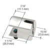 CRL Horizontal Glass Shelf Connector Mounting Bracket