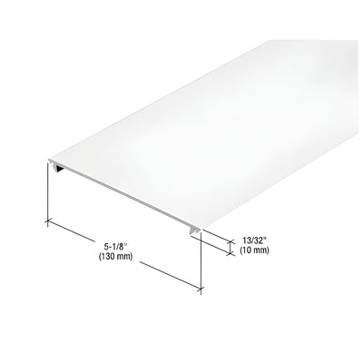 CRL-U.S. Aluminum White KYNAR® Paint Horizontal Flat Insert, 24'-2"