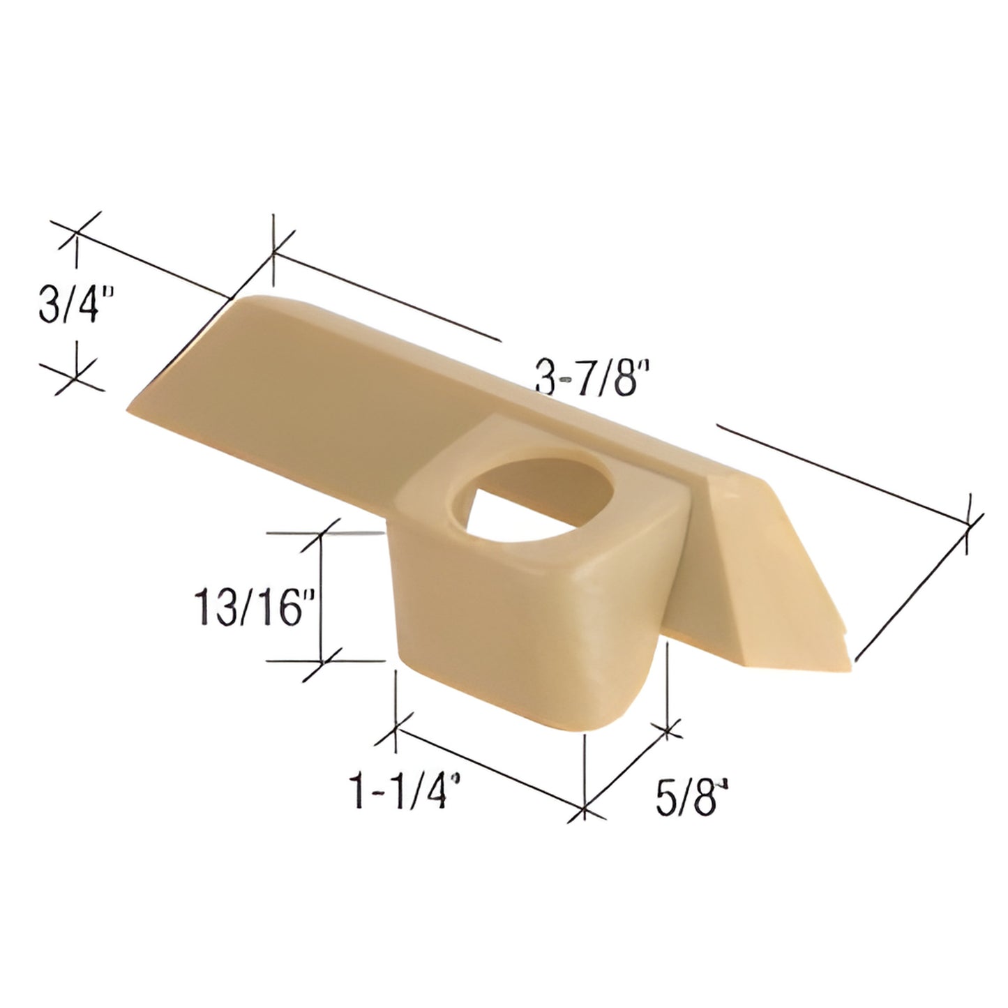 CRL Champagne Left-Hand Replacement Operator Cover for Pella Casement