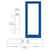 CRL-U.S. Aluminum Custom KYNAR® Paint Single 36" x 84" Blank 550 Wide Offset Stile Entrance Door