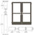 CRL-U.S. Aluminum Bronze Black Anodized Custom Pair Series 400 Medium Stile Butt Hinged Entrance Doors With Panics for Overhead Concealed Door Closers