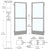 CRL-U.S. Aluminum Clear Anodized Custom Pair 72" x 84" Series 250 Narrow Stile Butt Hinge Entrance Door for OHCC