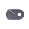 A single black nylon flush screen clip shown from the front.