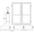 CRL-U.S. Aluminum White KYNAR® Paint Custom Size Pair Series 550 Wide Stile Butt Hinge Showroom Doors for Surface Mount Door Closers