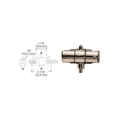CRL Brushed Nickel Plated Adjustable Double Shelf Brackets for the Cable Display System