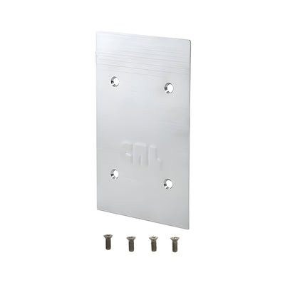 CRL Polished Stainless End Cap for 9BL21 Series Standard Square Base Shoe