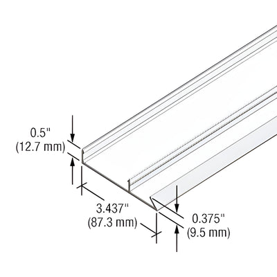 CRL-U.S. Aluminum White KYNAR® Paint 90 Degree Face Cap for StormWall XL Captured Mullions