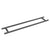 CRL Matte Black 24" Back-to-Back Ladder Style Towel Bar