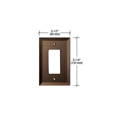 CRL Bronze Designer Glass Mirror Plate