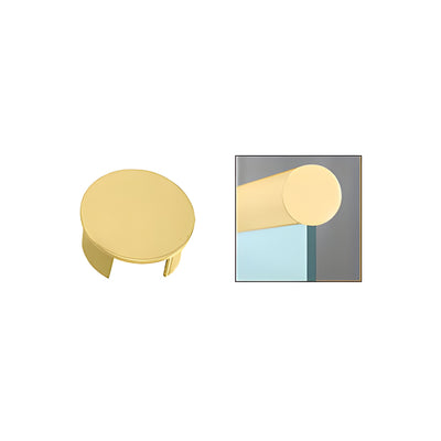 CRL Satin Brass End Cap for 50.8 mm Cap Railing