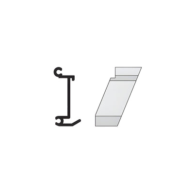 CRL-U.S. Aluminum 135º Right Hand Inside Corner Anchor Clip- 4/Pk