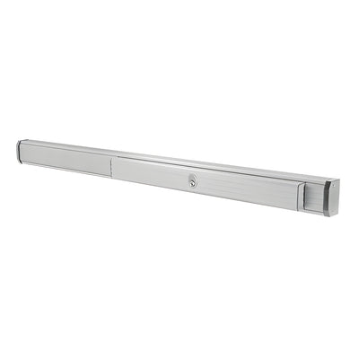 CRL Satin Aluminum 48" Jackson® 1285 Push Pad Concealed Vertical Rod Right Hand Reverse Bevel Panic Exit Device with Cylinder Dogging