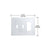 CRL Clear Double Toggle Switch Single Designer Acrylic Mirror Plate