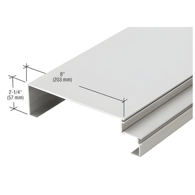 CRL-U.S. Aluminum 8" Jamb Mullion, Clear Anodized Class 1 - 24'-2"