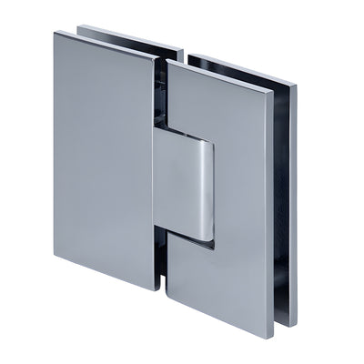 CRL Polished Chrome Vienna 380 Series Adjustable 180 Degree Glass-to-Glass Hinge