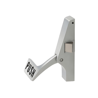 CRL Jackson® Satin Aluminum Active Right Side Body Arm and Paddle Assembly for Jackson® RHRB 1095P Series Crossbar Rim Panic Exit Device
