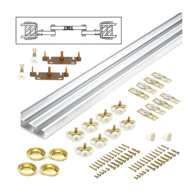 CRL 96" By-Pass Hardware Set 4 Door